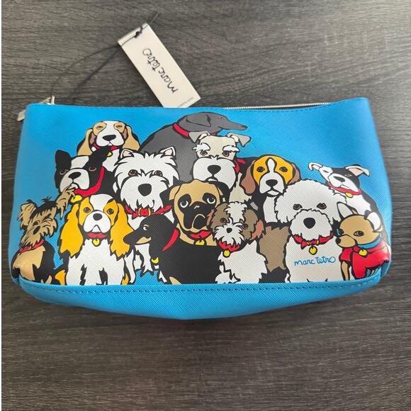 New With‎ Tags Love My Dogs Marc Tetro Cosmetic Travel Case Pouch - Picture 4 of 6